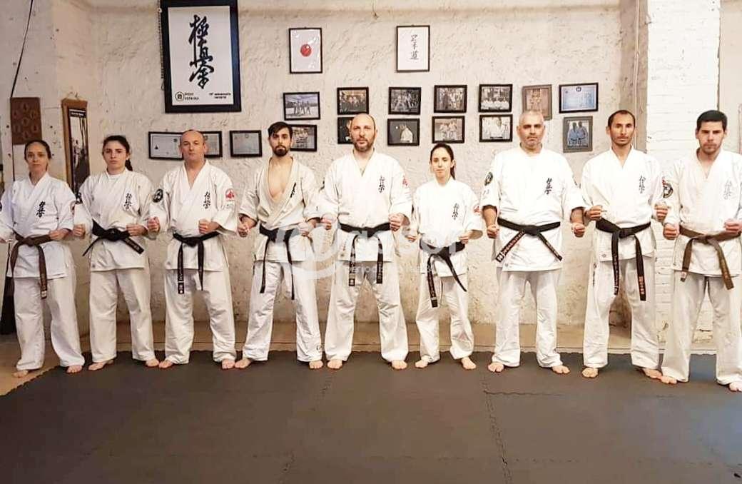 Dirigidas por Sensei Germán Carballo Representante en Uruguay para IFK KYOKUSHIN en la cual se trabajó en posturas, equilibrio y kime entre otros aspectos formales del plan de estudio de IFK KYOKUSHIN